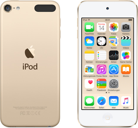 Vorschaubild von Apple iPod touch 6G 16GB gold Vorschaubild von Apple iPod touch 6G 16GB gold
