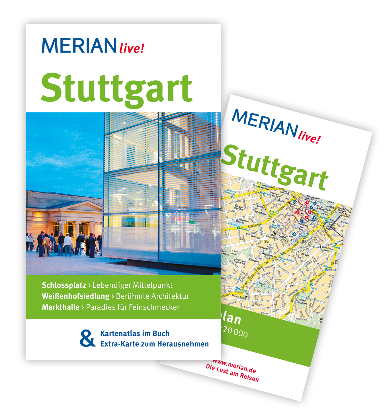 Stuttgart: MERIAN live! Mit Kartenatlas im Buch und Extra-Karte zum Herausnehmen: Schlossplatz: Lebendiger Mittelpunkt. Weißenhofsiedlung: Berühmte Architektur. Markthalle: Paradies für Feinschmecker - Suse Stroner