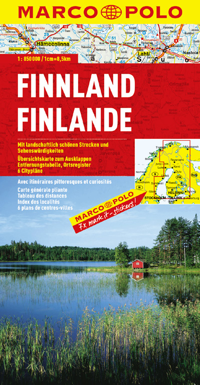 MARCO POLO Länderkarte Finnland 1:850.000 - Mairdumont