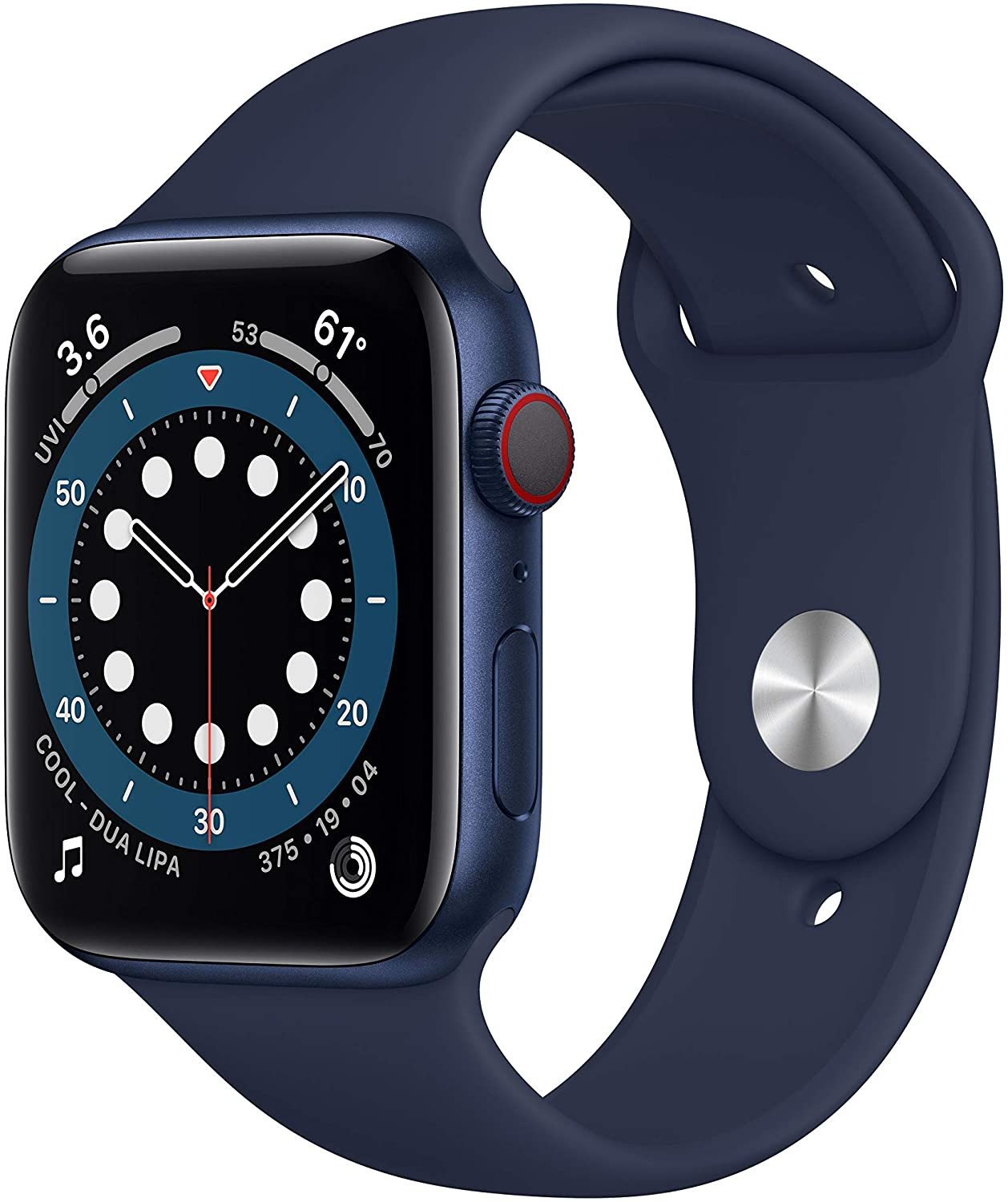 Apple Watch Series 6 44 mm alluminio blu + Deep navy (Wi-Fi + Cellular) Apple Watch Series 6 44 mm alluminio blu + Deep navy (Wi-Fi + Cellular)